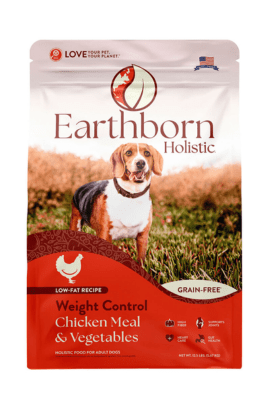 Earthborn Holistic Weight Control Chicken & Vegetables, Grain-Free Dry Adult Dog Food- 25lb
