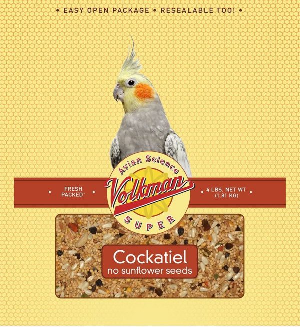 Volkman Cockatiel W/out Sunflower Seeds