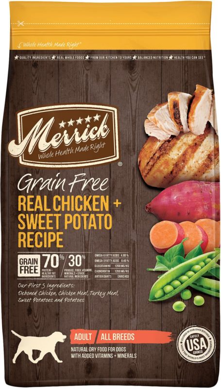 Merrick grain free dry dog best sale food real buffalo & sweet potato