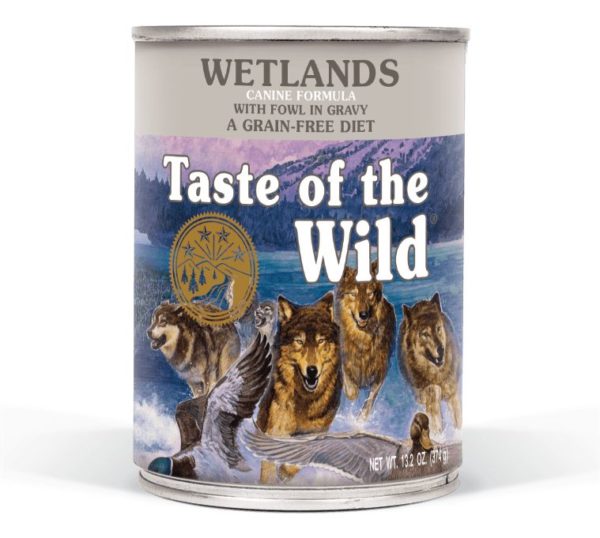 Taste of The Wild Wetlands with Fowl in Gravy/ Canned Wet Dog Food 13.2 oz