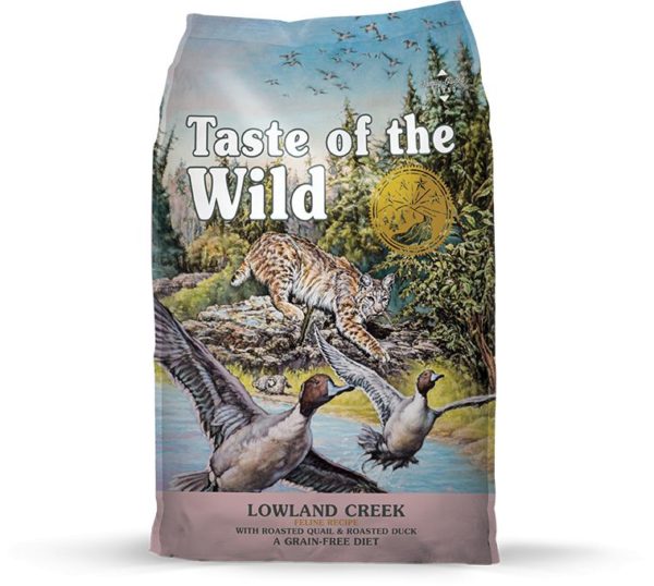 Taste of the Wild Lowland Creek Grain-Free Roasted Quail & Roasted Duck, Dry Cat Food