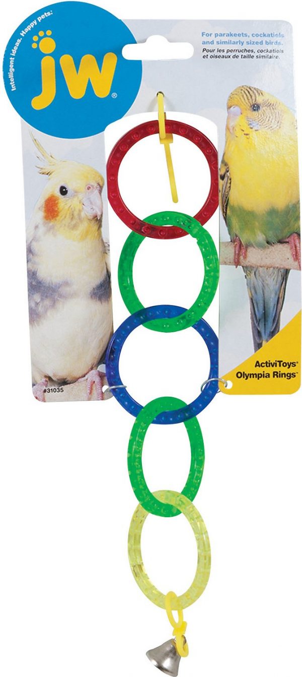 JW Pet ActiviToys Olympia Rings: Small/Medium Bird Toy