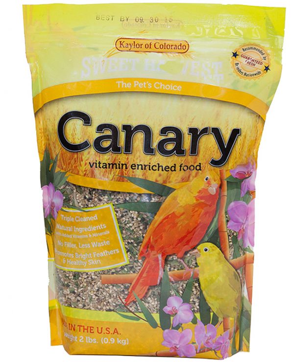 Sweet Harvest Canary Bird Food-Seed Mix for Canaries, 4lb Bag