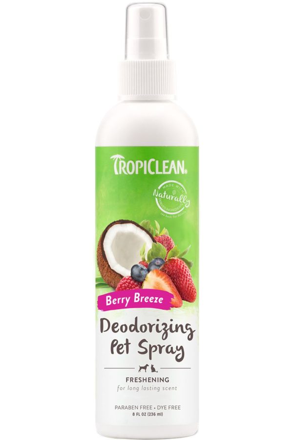 TROPICLEAN BERRY BREEZE DEODORIZING PET SPRAY