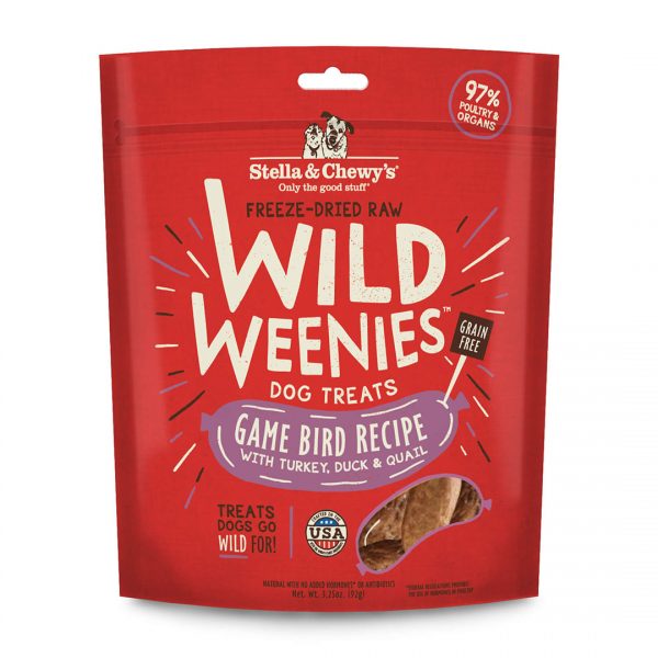 Stella & Chewy's Game Bird Wild Weenies Freeze Dried Dog Treat