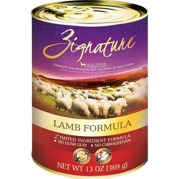 Zignature Lamb Formula Grain-Free Canned Dog Food