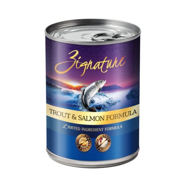 Zignature Trout & Salmon Formula Grain-Free Canned Dog Food