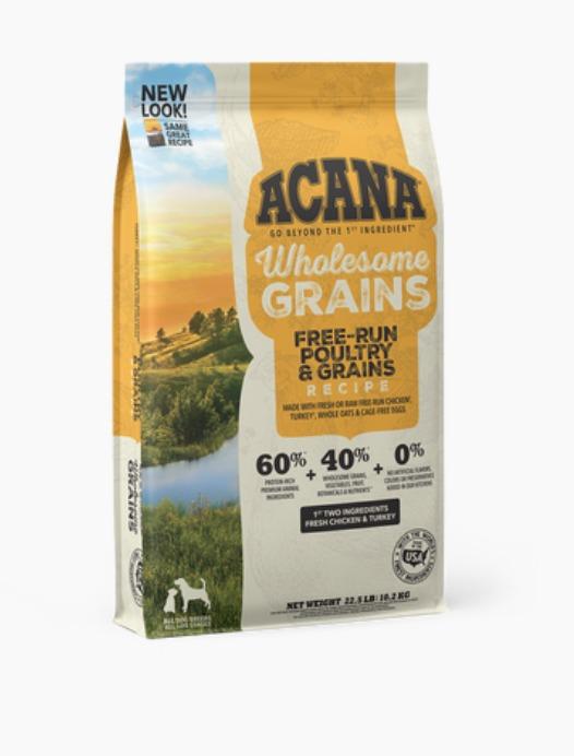 Acana Wholesome Grains Free-Run Poultry & Grains Recipe - PetlyPro