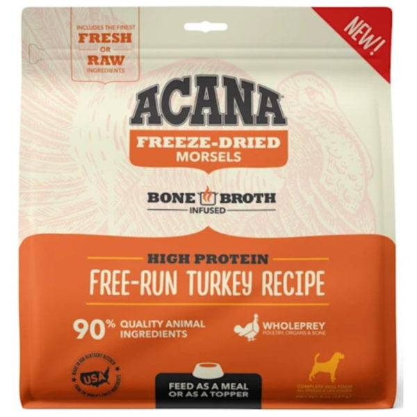 Acana Freeze Dried Morsels Free Run Turkey Recipe 8oz