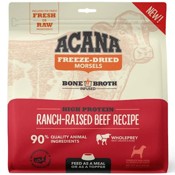 Acana Freeze Dried Morsels Ranch Raised Beef Recipe 8oz