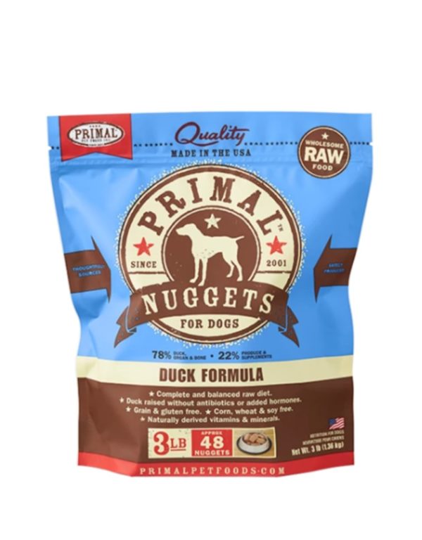 Primal Frozen Duck Formula Nuggets 3lb