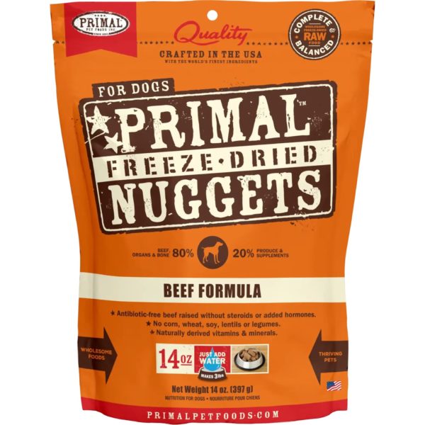 Primal Freeze Dried Nuggets Beef Formula 14oz