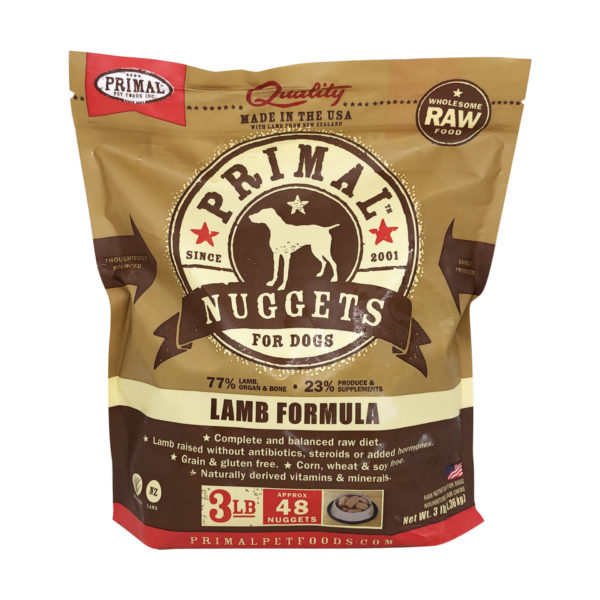 Primal Frozen Nuggets Lamb Formula 3lb