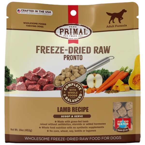 Primal Freeze Dried Pronto Lamb Recipe 7oz