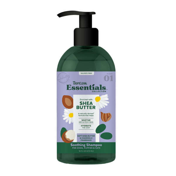 TROPICLEAN ESSENTIALS SHEA BUTTER SHAMPOO