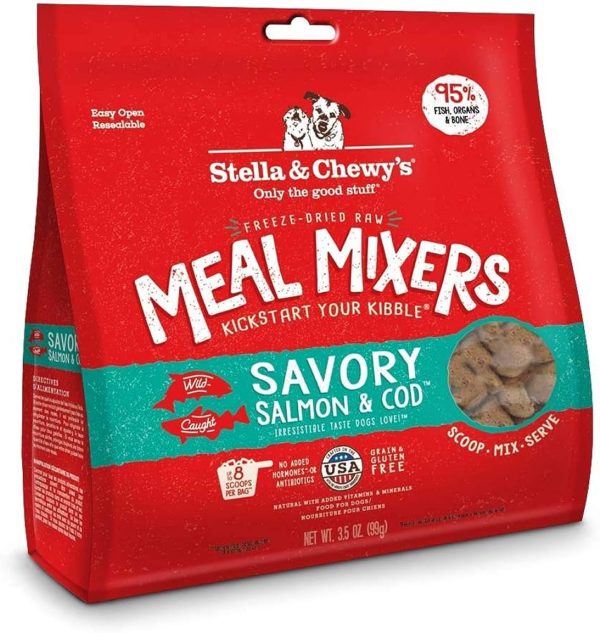 Stella & Chewy Meal Mixers Savory Salmon & Cod Recipe 3.5oz