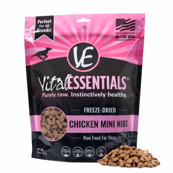 Vital Essentials Dog Freeze Dried Chicken Mini Nibs 16oz