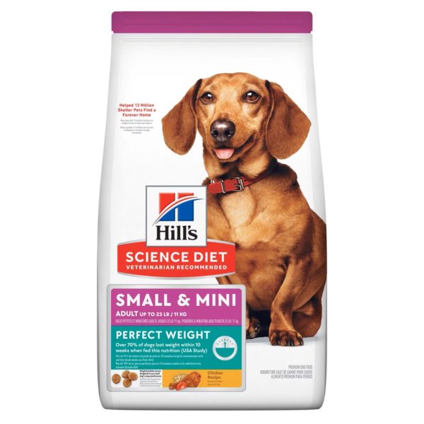 Hills Science Diet Perfect Weight Adult Small And Mini Breed Chicken Recipe 12.5lb