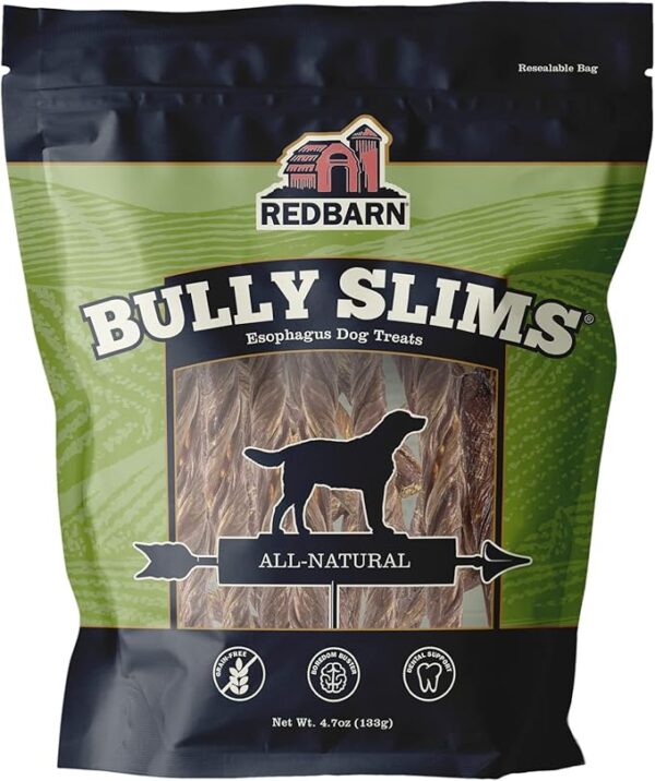 Redbarn All-Natural Bully Slims Beef Esophagus Chew Treats 4.7 oz