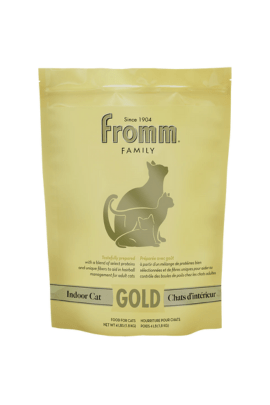 Fromm Indoor Cat Gold Dry Cat Food - Hairball Management Cat Food for Adult Cats - Chicken Recipe - 4 lb