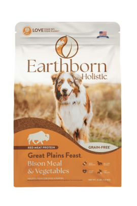 Earthborn Holistic Great Plains Feast Bison & Vegetable, Grain-Free Dry Dog Food All life Stages