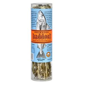 Polkadog Haddock Skin Crunchy Sticks for Dogs & Cats 2oz