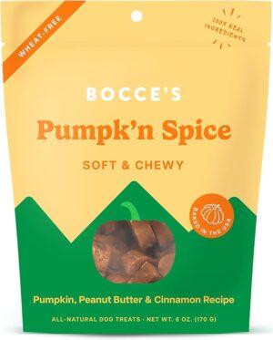 Bocce's Bakery Pumpk'n Spice Soft & Chewy Dog Treats 6oz